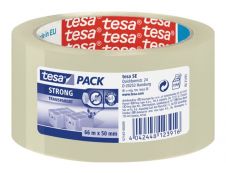 Tesapack Strong - 6 Rubans adhésifs d'emballage - 50 mm x 66 m - transparent