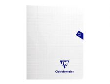 Clairefontaine Mimesys - Cahier polypro 17 x 22 cm - 96 pages - grands carreaux (Seyes) - transparent