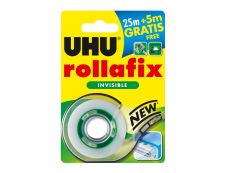 UHU Rollafix - Ruban adhésif avec dévidoir - invisible - 19 mm x 30 m