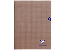 Clairefontaine Mimesys - Cahier polypro 24 x 32 cm - 96 pages - grands carreaux (Seyes) - noir