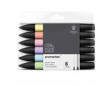 ProMarker - Pack de 6 marqueurs double pointe - tons pastels