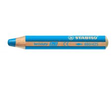 STABILO Woody 3 in 1 - Crayon de couleur pointe large - bleu
