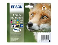 Epson T1285 Renard - Pack de 4 - noir, cyan, magenta, jaune - cartouche d'encre originale