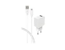 BigBen - Chargeur secteur avec câble USB-A/USB Lightning - blanc