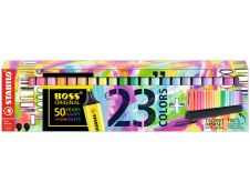 STABILO BOSS ORIGINAL - Set de bureau de 23 surligneurs - couleurs assorties