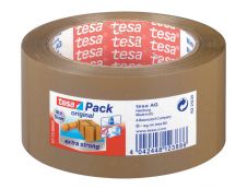 Tesapack Extra Strong - 6 Rubans adhésifs d'emballage - 50 mm x 66 m - havane