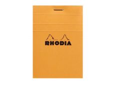 Rhodia - Bloc notes - 7,4 x 10,5 cm - 80 pages - petits carreaux - 80g