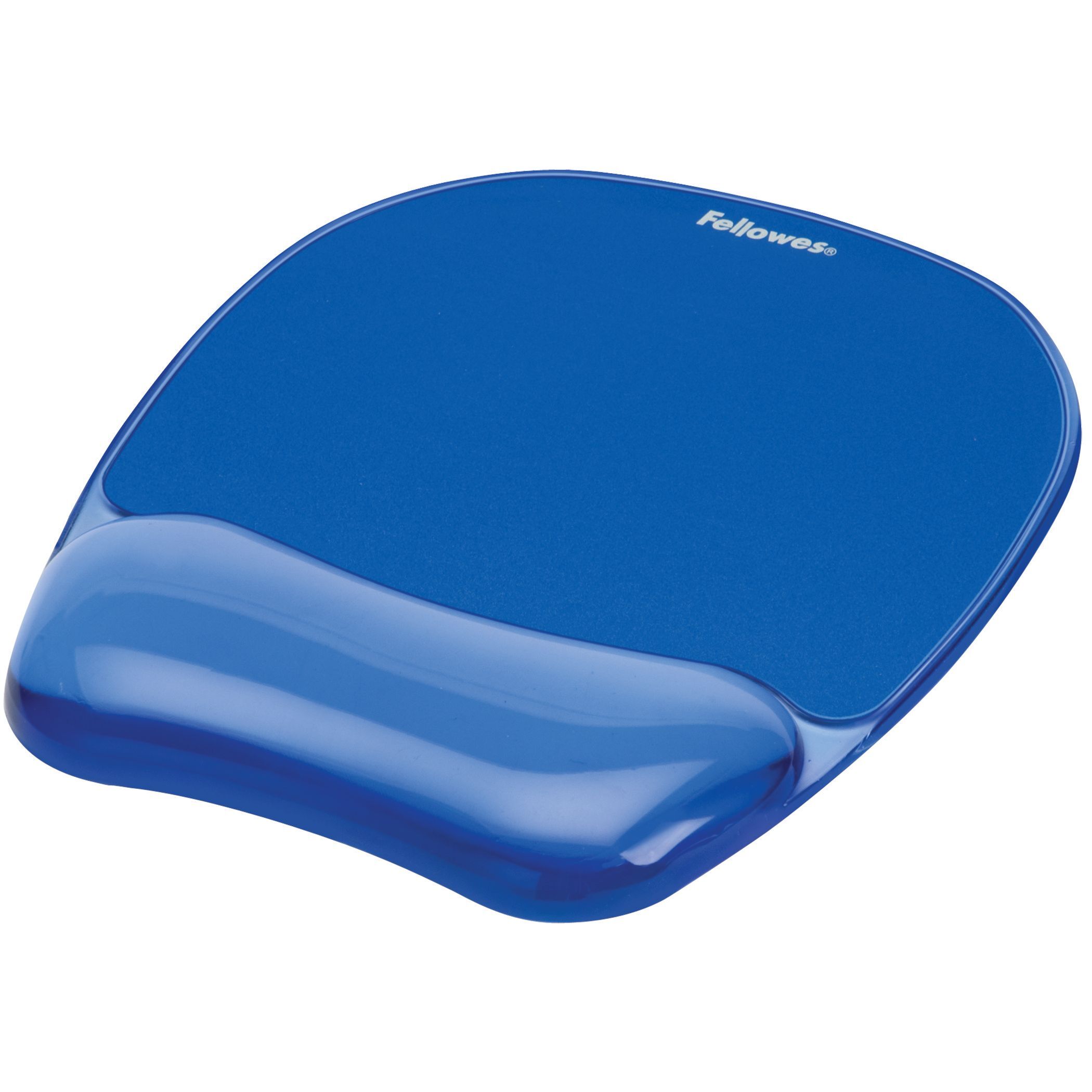 Tapis De Souris En Verre Fellowes Gel - Tapis de souris avec repose-poignet - Bleu Pas Cher