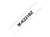 Brother MK221BZ - Ruban d'étiquettes auto-adhésives - 1 rouleau (9 mm x 8 m) - fond blanc écriture noire