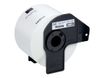 Brother DK-11202 - Ruban d'étiquettes auto-adhésives - 1 rouleau de 300 étiquettes (62 x 100 mm) - fond blanc écriture noire
