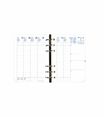 Recharge pour organiseur Compactimer - 1 semaine sur 2 pages - 11,5 x 16 cm - Quo Vadis