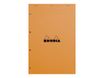 Rhodia Basics - Bloc notes - A4 + - 160 pages - petits carreaux - 80g - perforé