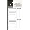 Clairefontaine - 28 Étiquettes rectangulaires - 28,8 x 16 cm - argent