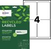 Avery - 60 Étiquettes recyclées blanches - 99,1 x 139 mm - Impression laser ou jet d'encre - réf LR7169-15