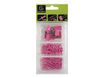 Exacompta Iderama - Kit de 58 attaches (pince-notes, trombones et punaises) - rose
