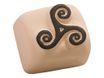 LaDot - Pierre pour tatouage éphémère - en céramique - taille S (2,2 x 2,2 cm) - triskèle