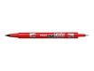 Pilot TWIN MARKER - Marqueur permanent - double pointe fine et extra fine - rouge