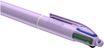 BIC 4 COULEURS - Stylo à bille 4 couleurs - 1 mm - pastel violet