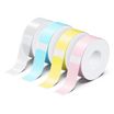 Uprint - 4 rouleaux de 180 étiquettes pour étiqueteuse Stick Easy UP21 - transparent et pastel - 14 x 40 mm