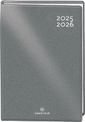 Agenda Gomme métallisé - 1 jour par page - 12,5 x 17,5 cm - argent - Oberthur