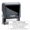 Tampon personnalisé avec 6 lignes - zone d'impression 64 x 26 mm - Trodat Printy 4914 gris