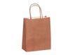 50 Sacs cadeau kraft - poignées torsadées - 18 cm x 8 cm x 22 cm - terrecotta