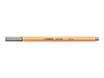 STABILO Point 88 - Feutre fin - 0.4 mm - gris clair