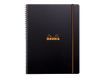RhodiActive Probook - Cahier A4+ (22,5 x 29,7 cm) - 160 pages - petits carreaux (5x5 mm) - noir