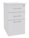 Caisson bout de bureau IDRA/DUAL - L47 x P60 cm - Blanc perle