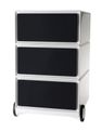Caisson de bureau mobile EASYBOX - 3 tiroirs - Noir