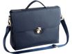 Oberthur Lady Bradford - Cartable rigide 2 compartiments - marine - 29 x 11,5 x 36 cm
