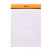 3037920166001-Rhodia Basics - Bloc notes - A5 - 160 pages - réglé avec marges - 80g - orange-P_16600_3-2