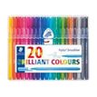 4007817338865-STAEDTLER triplus broadliner 338 - Pack de 20 feutres fins - couleurs assorties-Avant-0