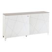 3483600216007-Crédence Sunday - L160xH79xP45 - 2 portes coulissantes - blanc graphic - top non inclus en-Angle gauche-0