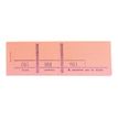 Exacompta - 10 Blocs passe partout 3 volets de 100 tickets - 48 x 150 mm - numéroté - rouge