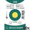 3130638108209-Exacompta - 40 Packs de 100 Fiches Bristol - A7 - lignées - non perforées - jaune--0