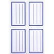 Apli Agipa - 32 Étiquettes scolaires cadre et lignes bleus - 36 x 56 mm - réf 111977