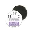 3700572716831-Kiub Typography - Magnet rond en verre - Folie-Avant-0