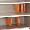 2012348123264-Armoire mi-haute IDRA/DUAL -  L80 x H102 x P47 - 2 portes - 2 tablettes métal DS - Corps blanc - Portes e--5