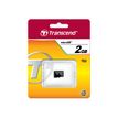 0760557812937-Transcend - Carte mémoire 2 Go - Class 2 - micro SD-Avant-0