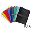 Exacompta - 10 Chemises extensibles à sangle - couleurs assorties