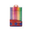 4006381354462-STABILO Pen 68 - feutre - noir, vert, jaune, orange, brun, violet, rose, vert clair, bleu d'outremer, rouge foncé, bleu prussien, lilas, gris foncé, bleu foncé, carmin, bleu turquoise, ocre foncé, azur, vert turquoise, co-P_300009706_2-1
