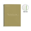 8422593060919-Notebook ECO EMOTIONS, carton recyclé, A4, quadrillage 5x5 mm, 80 feuilles de 1 couleur, Miquelrius, V--1