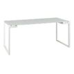 Bureau SUNDAY - 140 cm - Pieds cadre - Verre