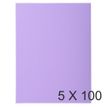 Exacompta Super 210 - 5 Paquets de 100 Chemises - 210 gr - lilas