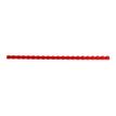 033816097315-GBC - 100 peignes / anneaux de reliure en plastique - 6 mm - 25 feuilles - rouge-Avant-0