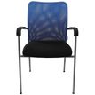 3700339883653-Chaise JULIA - avec accoudoirs - assise noire et dossier bleu-P_400000341_2-1