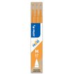 Pilot Frixion Ball - 3 Recharges pour rollers effaçables - 0,7 mm - orange abricot