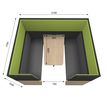 3253310169982-Box acoustique IN'TEAM - L210 x H 150 x P170 cm - 6 places avec table - structure chêne clair et car-P_400001894_5-4