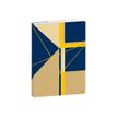 Quo Vadis Nova 21 - Carnet de notes ligné - 15 x 21 cm - navy jaune